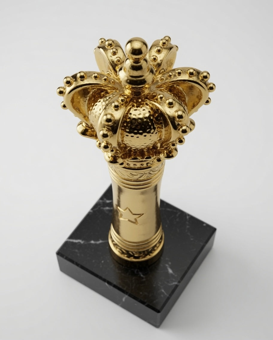 Royal Golden Crown Trophy – Premium Champion Award