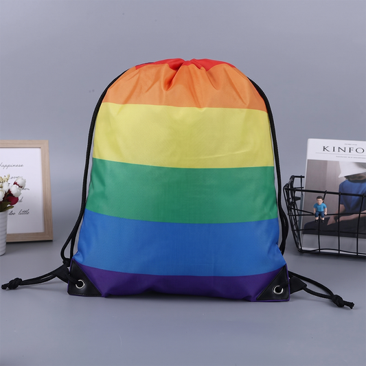Polyester Waterproof Drawstring Backpack – Custom Logo String Bag