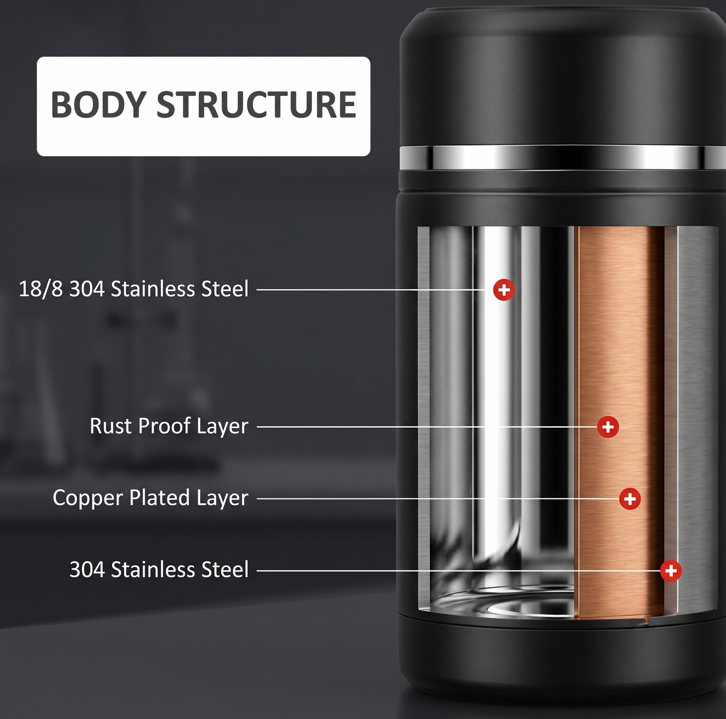 Smart Cup - Intelligent Thermos Cup With LED Temperature Display (500ml) - Double Walled Vacuum Insulated Bottle, 12-Hour Isolation Lock, Stainless Steel - Smart Hot And Cold Travel Mug