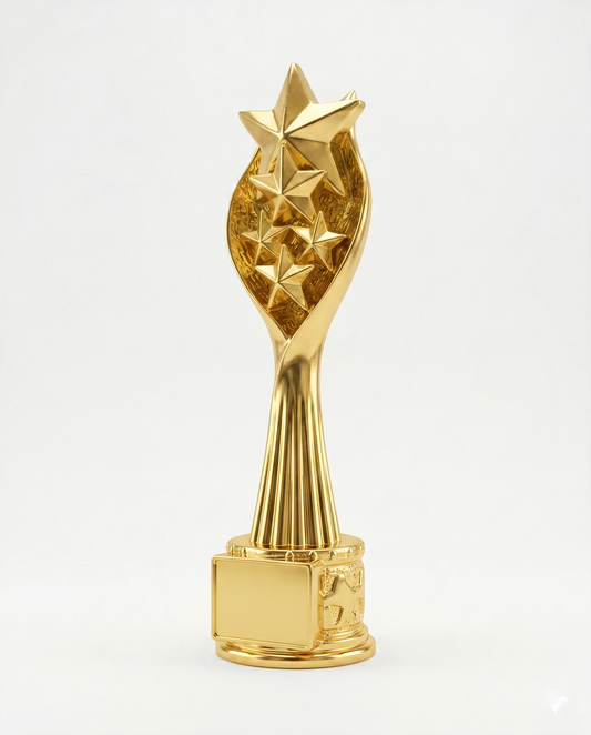 Golden Star Trophy – Premium Achievement & Excellence Award