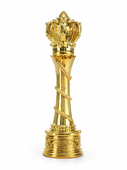 Royal Golden Crown Trophy – Premium Champion Award with Engraving Plaque