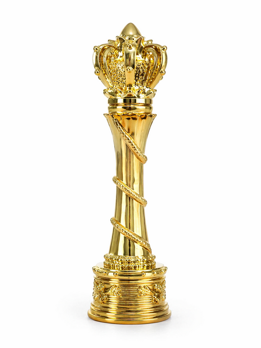 Royal Golden Crown Trophy – Premium Champion Award with Engraving Plaque