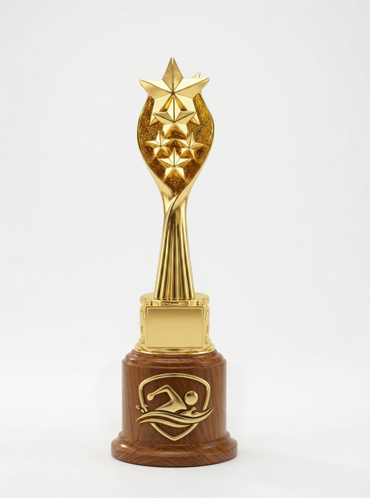 Customized Golden Trophy – Premium Achievement & Excellence Award
