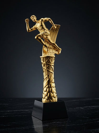 Golden Running Athlete Trophy