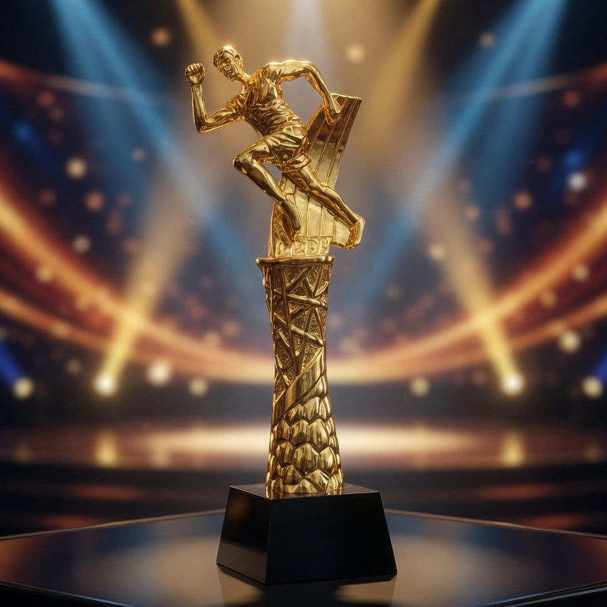 Golden Running Athlete Trophy