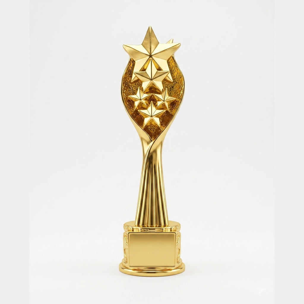 Golden Star Trophy – Premium Achievement & Excellence Award