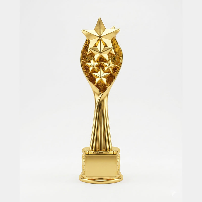 Golden Star Trophy – Premium Achievement & Excellence Award