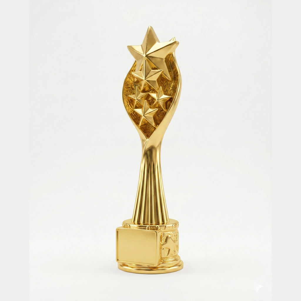 Golden Star Trophy – Premium Achievement & Excellence Award