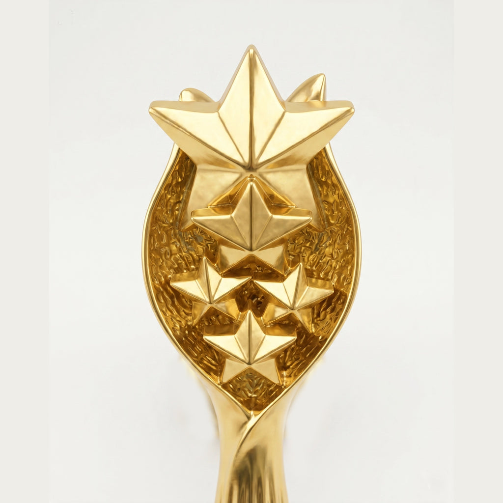 Golden Star Trophy – Premium Achievement & Excellence Award