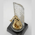 Golden Table Tennis Trophy – Premium Sports Award with Crystal