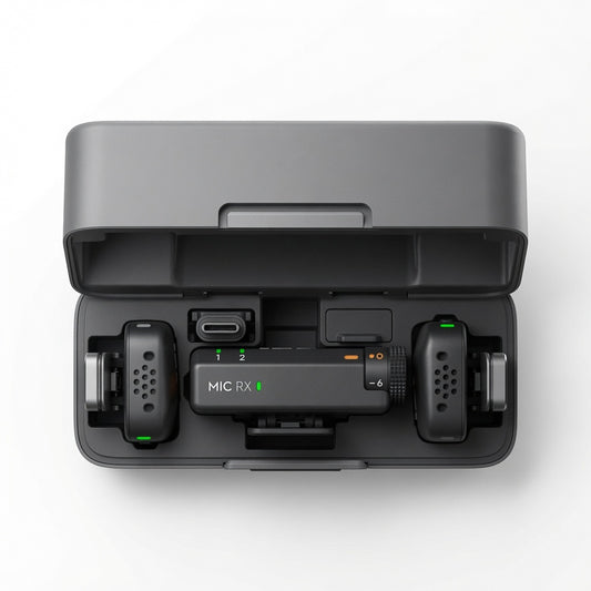 DJI Mic 2 – Professional Wireless Microphone System (2TX + 1RX)