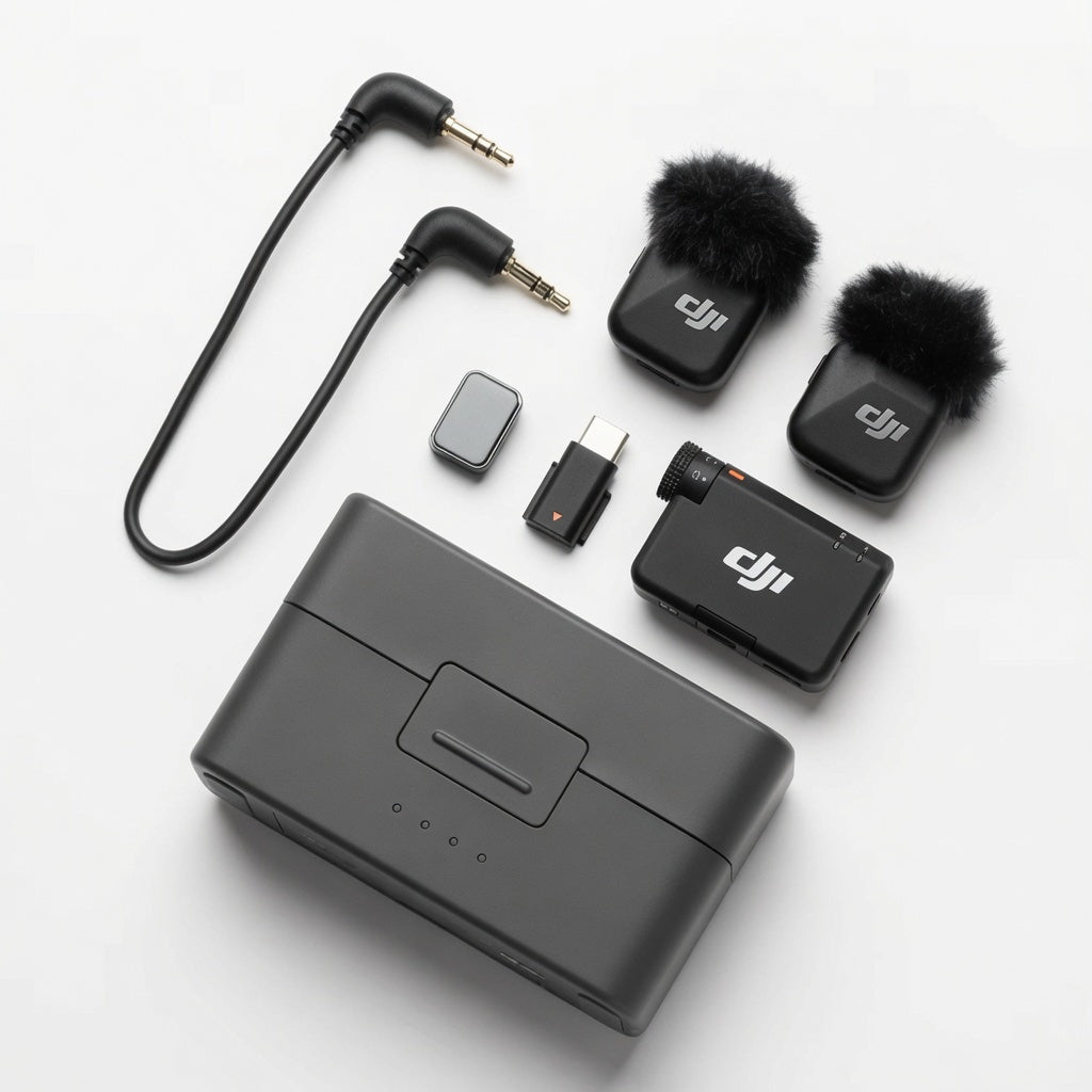 DJI Mic 2 – Professional Wireless Microphone System (2TX + 1RX)