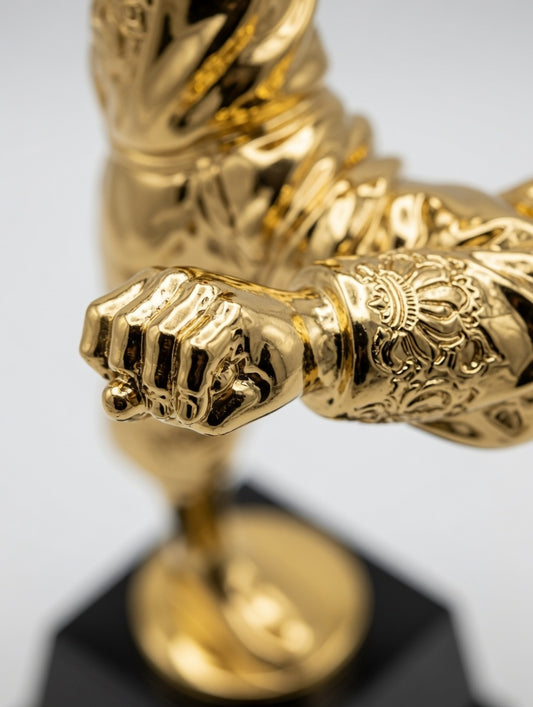 Golden Karate Trophy – Premium Sports Award