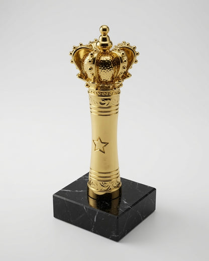 Royal Golden Crown Trophy – Premium Champion Award