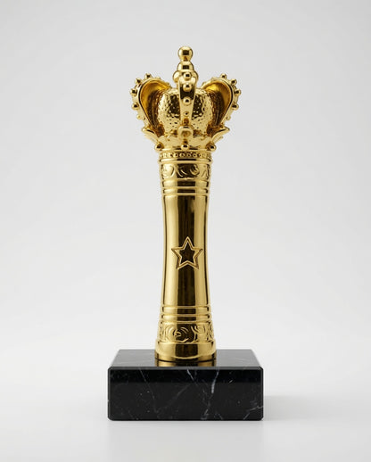 Royal Golden Crown Trophy – Premium Champion Award