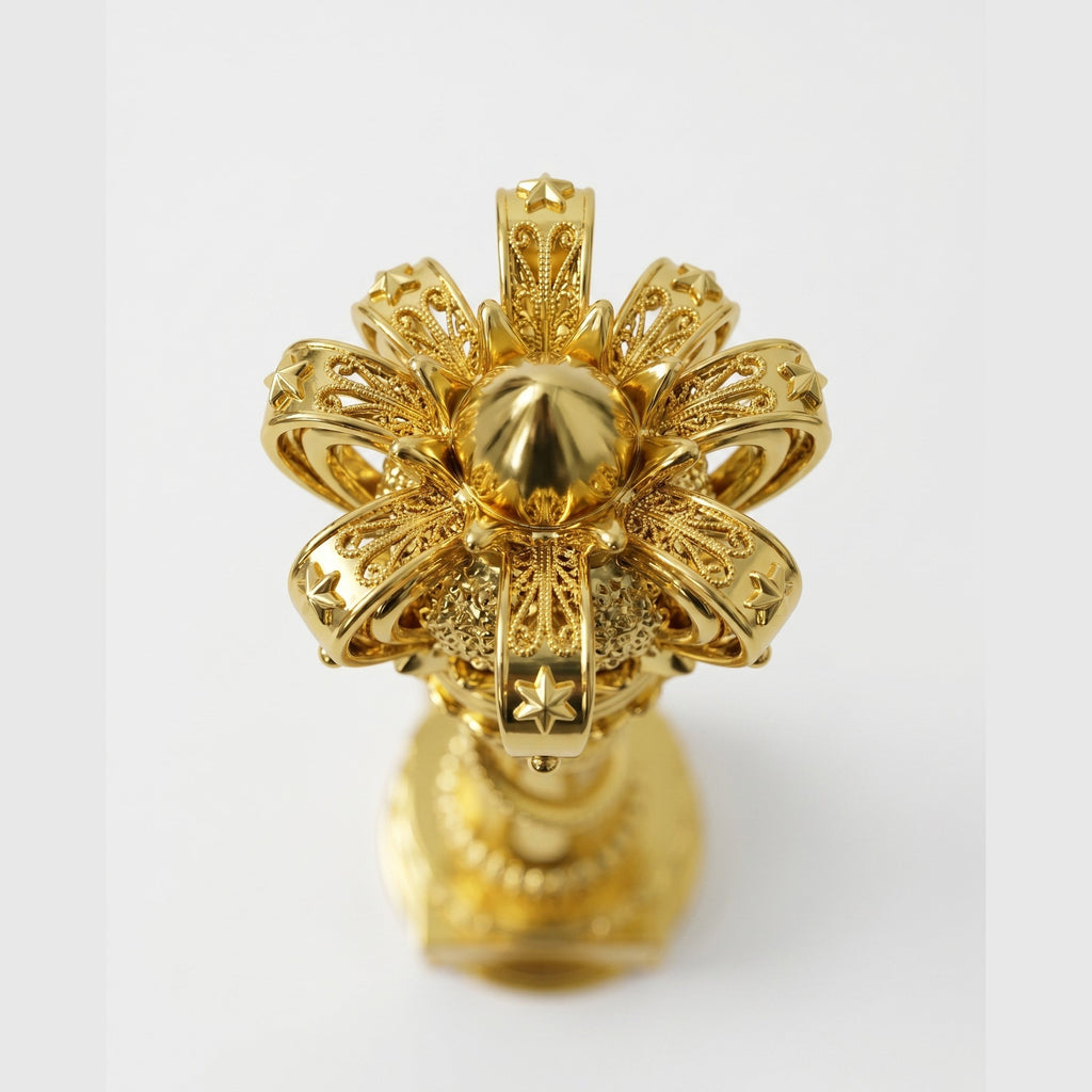 Royal Golden Crown Trophy – Premium Champion Award with Engraving Plaque