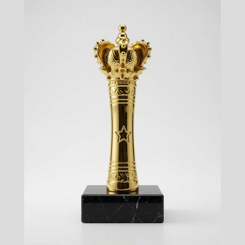 Royal Golden Crown Trophy – Premium Champion Award